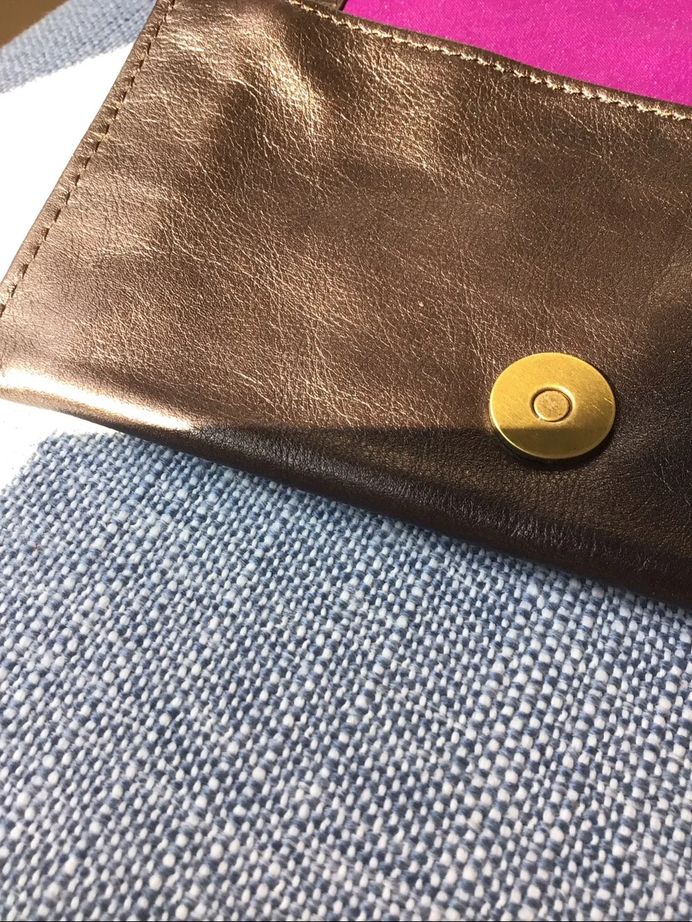 Latico Leather Eloise Wallet Handcrafted Full Grain Phone Zipper USA Brand